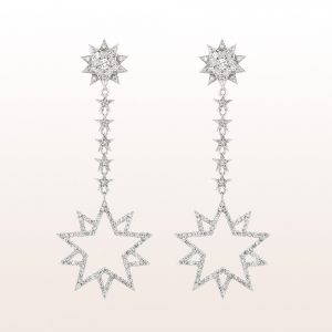 Earrings "Leonie" with brilliants 1,67ct in 18kt white gold