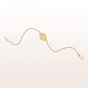 Armband mit Madonna in 14kt Gelbgold