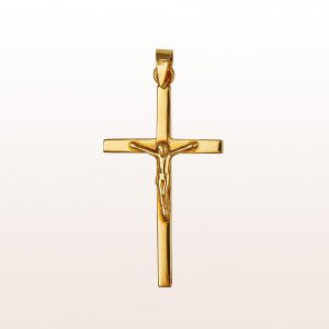 Crucifix pendant in 14kt yellow gold