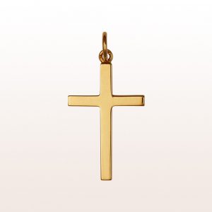 Cross-pendant out of 14kt yellow gold